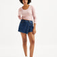 Women's Redloop Mid Rise Blue Regular Fit Skort - Styleshot View