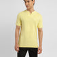 Men's Solid Slim Fit Henley Neck T-Shirt