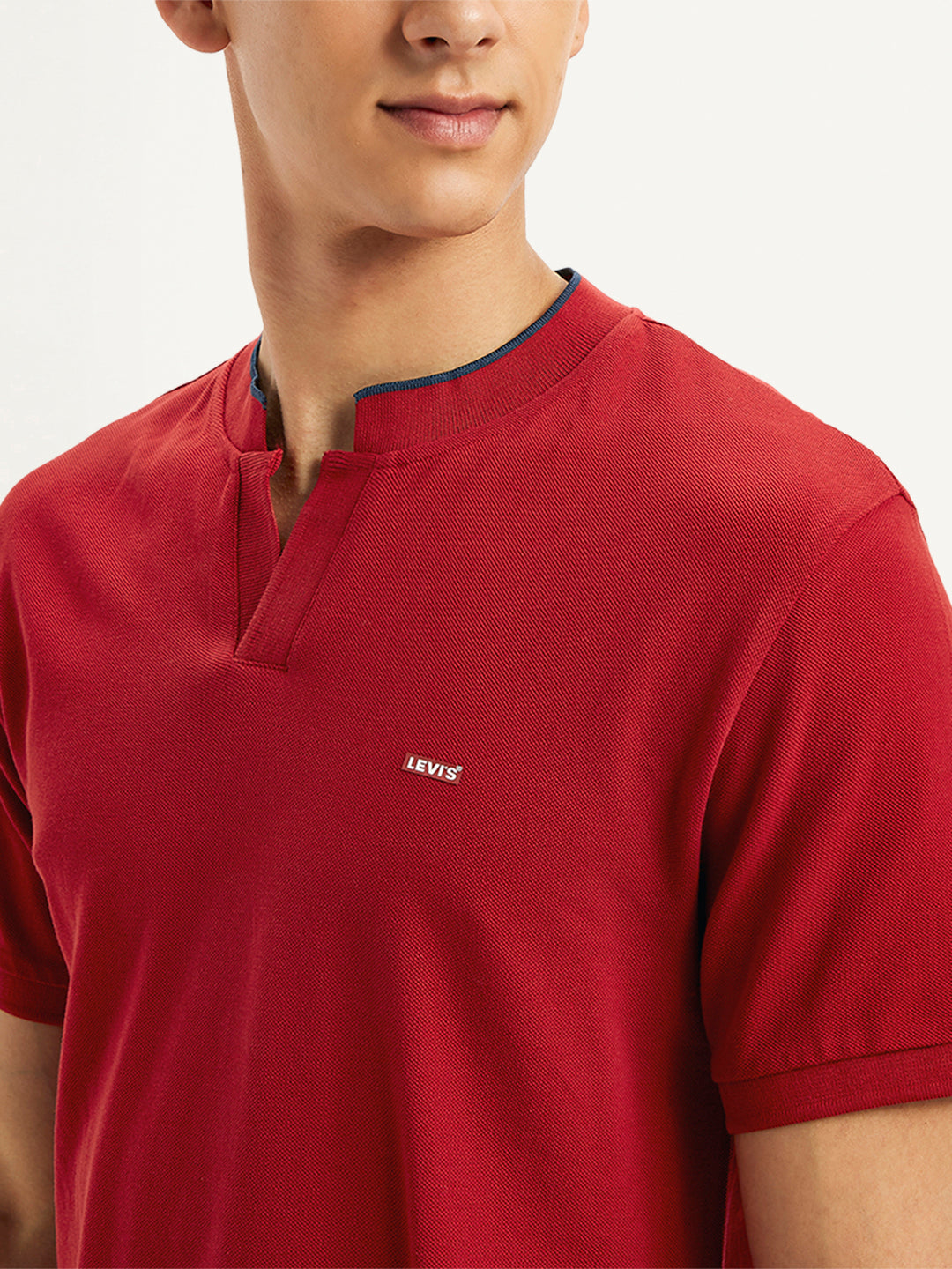 Men's Solid Slim Fit Polo T-Shirt