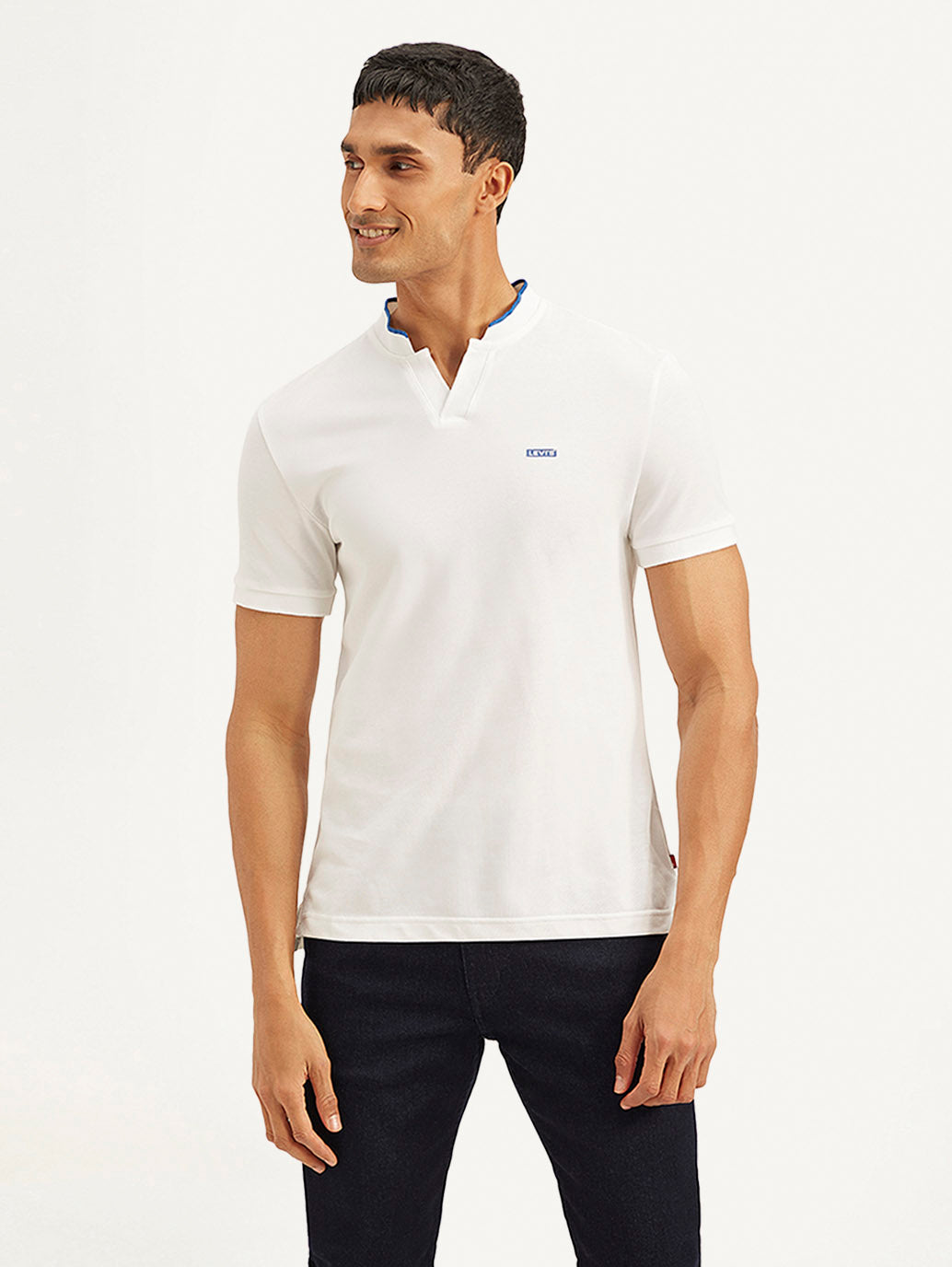 Men's Solid Slim Fit Polo T-shirt - 472fd412-f662-46e9-a747-3e907bcaa9c3 View