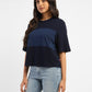 Women's Colorblock Round Neck T-Shirt - f0e084d6-0cce-4525-ac25-d214ec31ea6f View