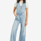 Women's Solid Blue V Neck Jumpsuit