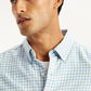 Men's Checkered Spread Collar Shirt