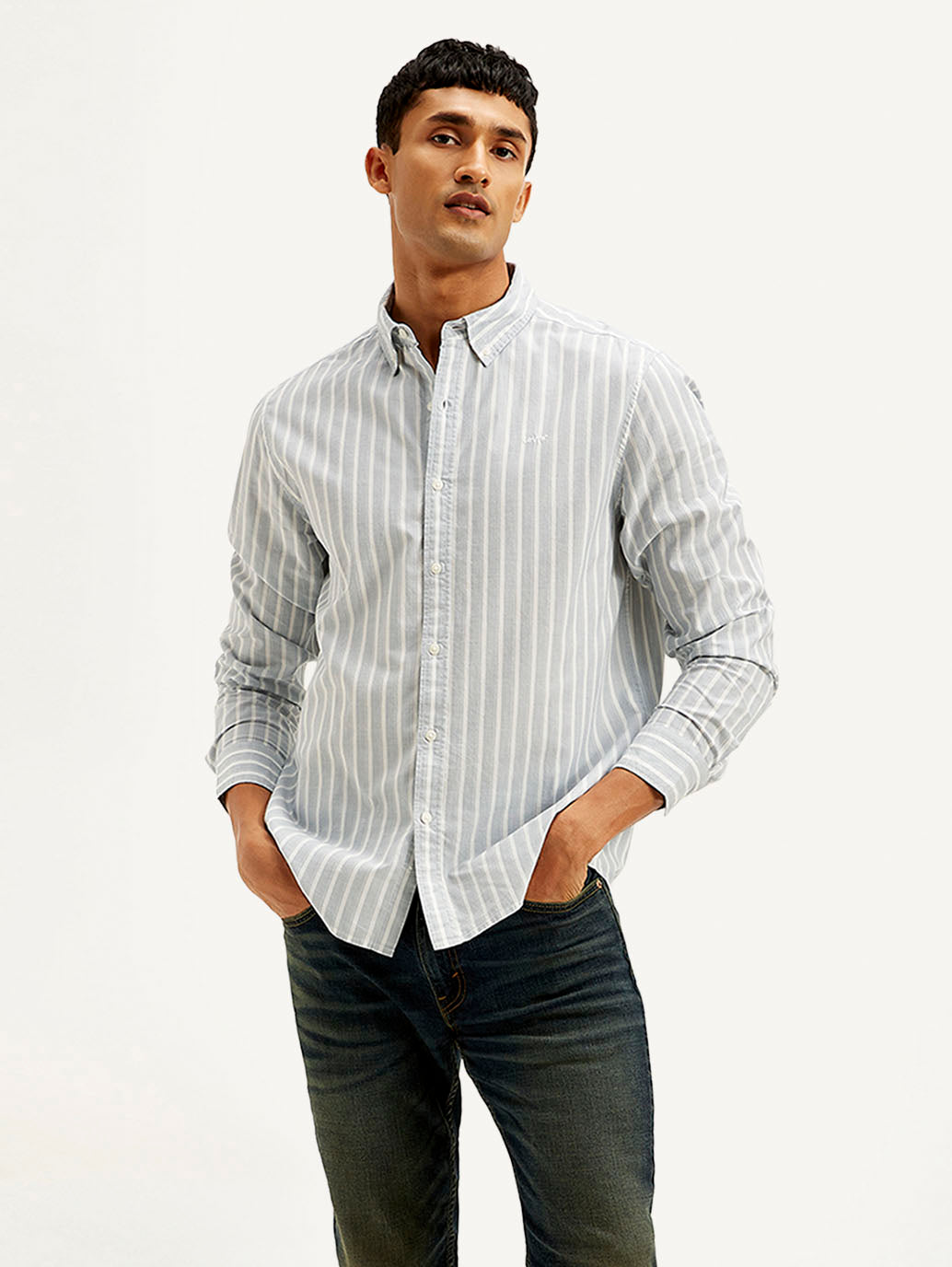 Men's Striped Slim Fit Shirt