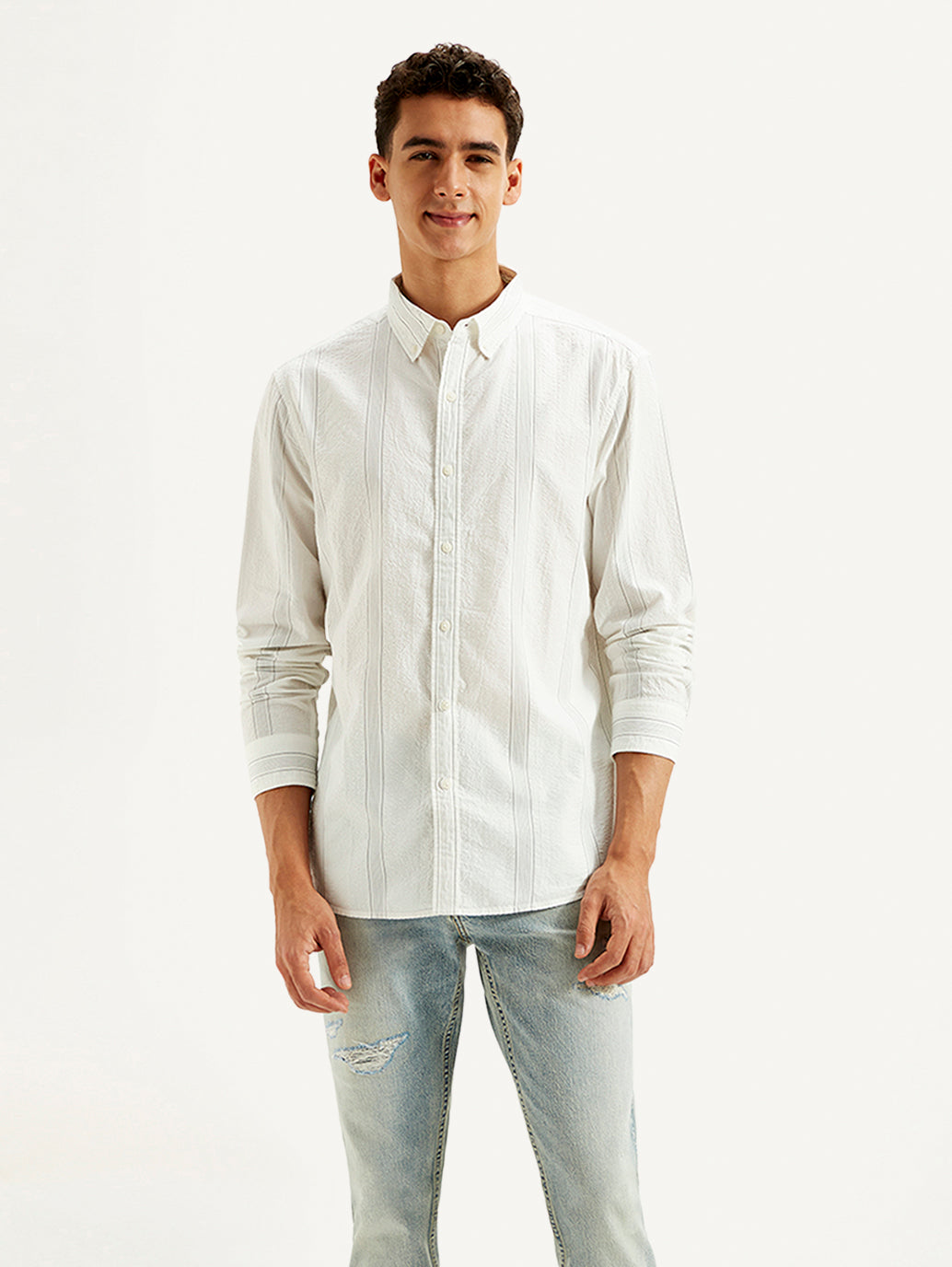 Men's Striped Slim Fit Shirt