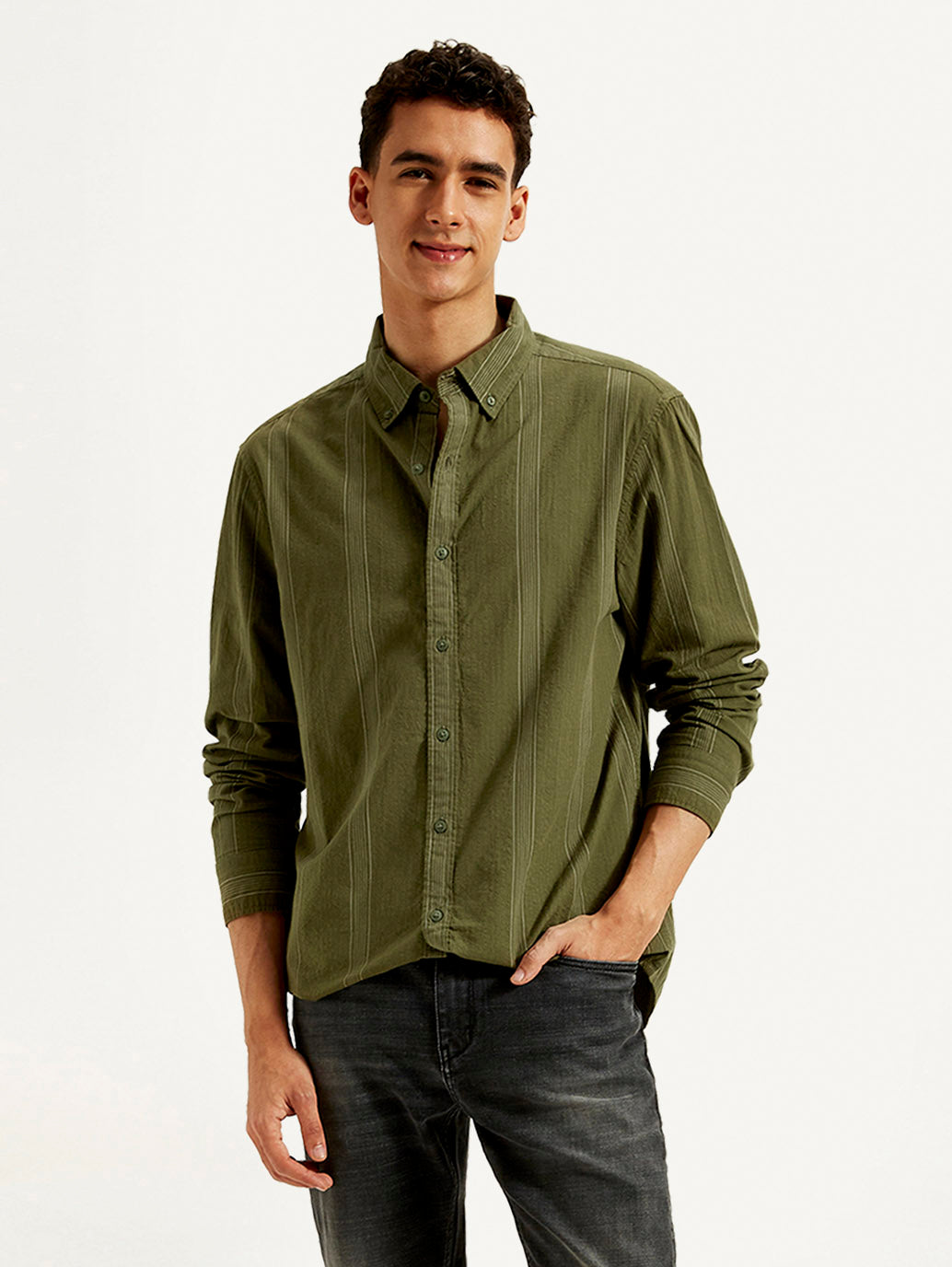 Men's Striped Slim Fit Shirt