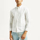 Men's Striped Slim Fit Shirt - Front View
