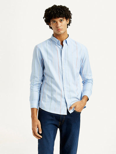 levi's Men's Striped Slim Fit Shirt-picture-28