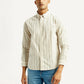 Men's Striped Slim Fit Shirt - Front View