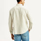 Men's Striped Slim Fit Shirt - Back View