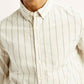 Men's Striped Slim Fit Shirt - Detail View
