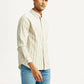 Men's Striped Slim Fit Shirt - Side View