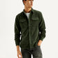 Men's Solid Slim Fit Corduroy Shirt - Styleshot View