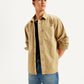 Men's Solid Straight Fit Denim Shirt - Elevated View
