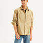 Men's Solid Straight Fit Denim Shirt - Styleshot View