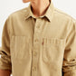 Men's Solid Straight Fit Denim Shirt - Detail View