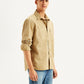 Men's Solid Straight Fit Denim Shirt - Side View