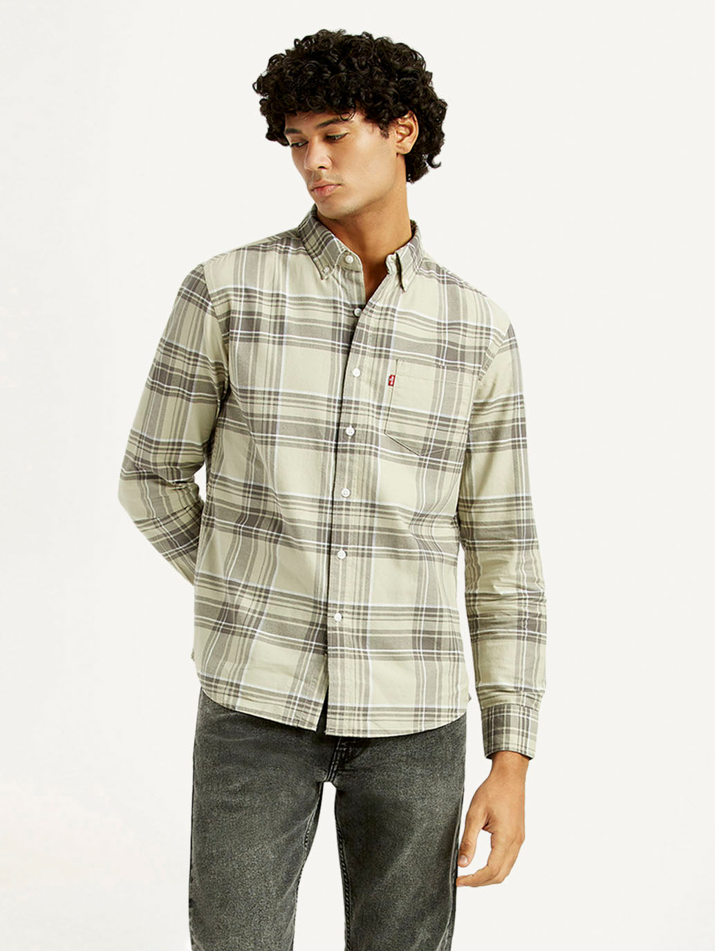 Men's Plaid Slim Fit Shirt - Styleshot View