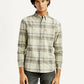 Men's Plaid Slim Fit Shirt - Front View