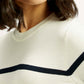 Women's Striped Crew Neck T-shirt - Detail View