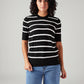 Women's Striped Regular Fit T-Shirt - Front View