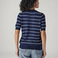 Women's Striped Regular Fit Top - Back View