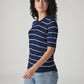 Women's Striped Regular Fit Top - Side View