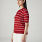 Women's Striped Regular Fit Top - Side View