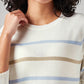 Women's Striped Regular Fit T-Shirt - Detail View