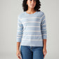 Women's Striped Regular Fit T-Shirt - Front View