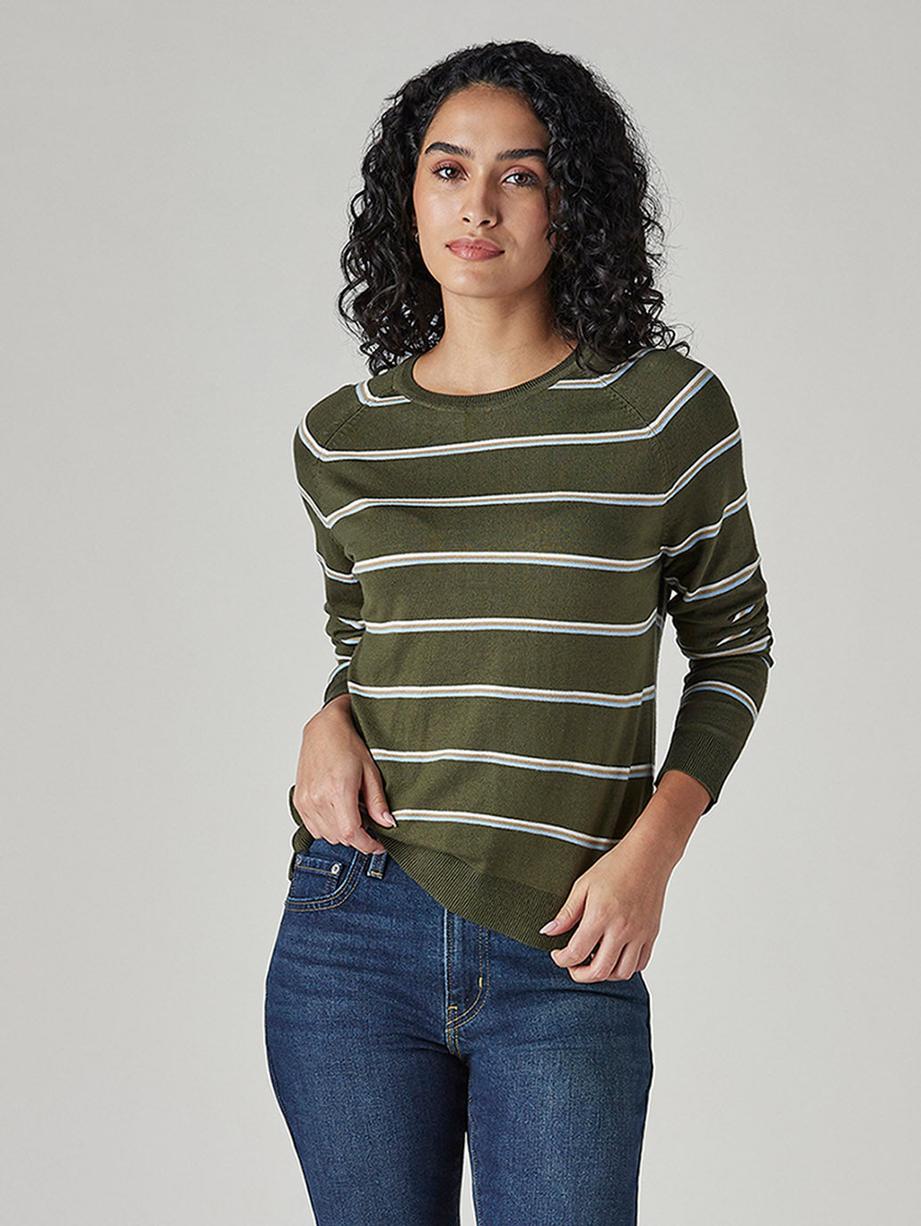 Women's Striped Regular Fit Top