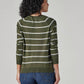 Women's Striped Regular Fit Top - Back View