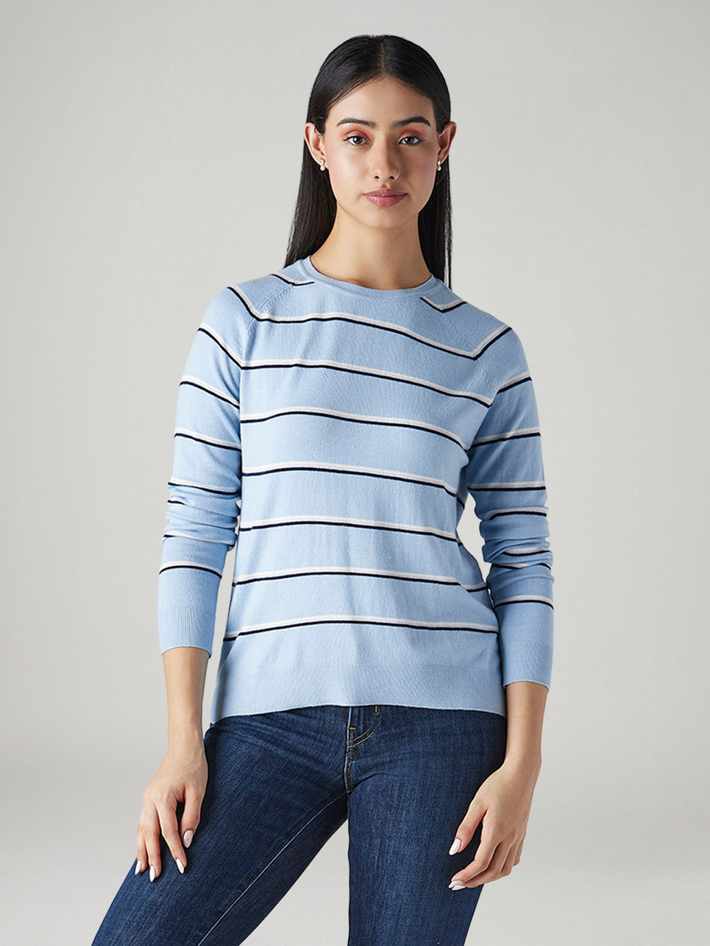 Women's Striped Regular Fit Top
