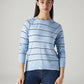 Women's Striped Regular Fit Top - Styleshot View