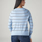 Women's Striped Regular Fit Top - Back View
