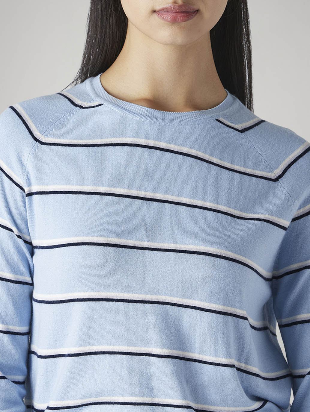 Women's Striped Regular Fit Top - detail View