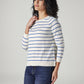 Women's Striped Regular Fit Top - Side View