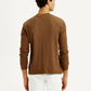 Men's Solid Henley Neck T-shirt - Back View
