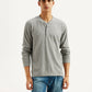 Men's Solid Henley Neck T-shirt - Styleshot View