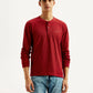 Men's Solid Henley Neck T-shirt - Front View