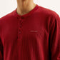 Men's Solid Henley Neck T-shirt - 20 View