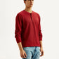 Men's Solid Henley Neck T-shirt - Side View