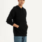 Men's Solid Hooded Sweater - Side View