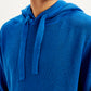 Men's Solid Blue Hooded Sweatshirt - fdde52f5-b1f3-4a3d-b4b9-a69564355a17 View