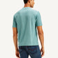 Men's Solid Slim Fit T-shirt - Back View