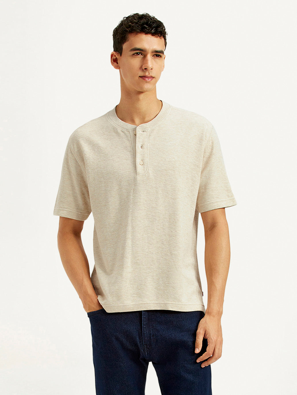 Men's Textured Slim Fit T-Shirt - Styleshot View