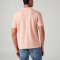 Men's Solid Regular Fit Ribbed T-Shirt - Back View