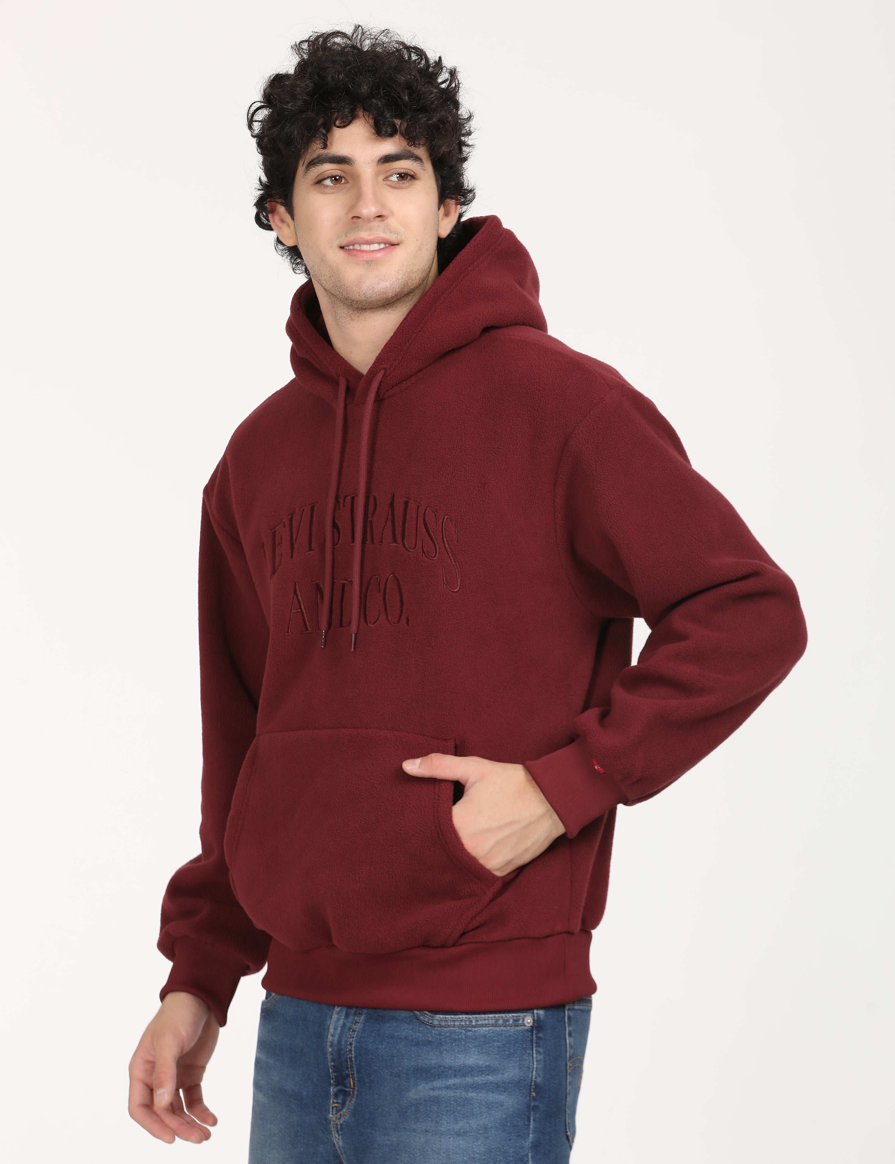 Brand New hotsell Maroon Handmade Bleached Hoodie