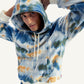 Men's Tie-Dye Light-Blue Hooded Sweatshirt