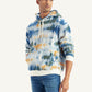 Men's Tie-Dye Light-Blue Hooded Sweatshirt